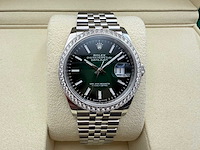 Rolex datejust 36 126284rbr | ombre green dial | jubilee | unworn | 2026 - afbeelding 1 van  12