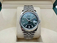 Rolex datejust 36 | mint green | 126234 | 2025 - afbeelding 1 van  10