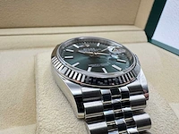 Rolex datejust 36 | mint green | 126234 | 2025 - afbeelding 8 van  10