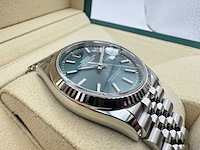 Rolex datejust 36 | mint green | 126234 | 2026 | unworn - afbeelding 9 van  10
