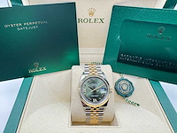 Rolex datejust 36 | olive with diamonds on 6&9 | 2026 | 126233 - afbeelding 10 van  10