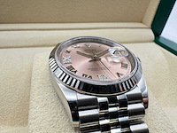 Rolex datejust 36 | pink dial with diamonds | 126234 | 2025 - afbeelding 10 van  12