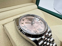 Rolex datejust 36 | pink dial with diamonds | 126234 | 2025 - afbeelding 11 van  12