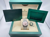Rolex datejust 36 | pink dial with diamonds | 126234 | 2026 | unworn - afbeelding 4 van  12