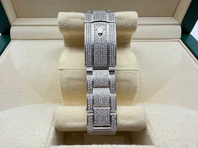 Rolex datejust 36 | steel oyster iced out natural diamonds | arabic dial | 2025 - afbeelding 9 van  12