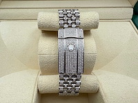 Rolex datejust 41 | 126300 | arabic | full "iced" out with natural diamonds | jubilee - afbeelding 8 van  12