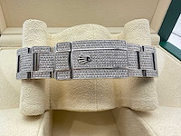 Rolex datejust 41 | 126300 | arabic | full "iced" out with natural diamonds - afbeelding 5 van  12