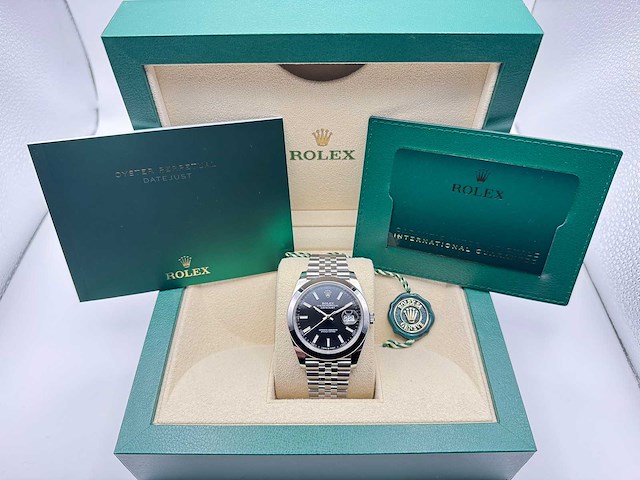 Rolex datejust 41 126300 | black dial | jubilee | unworn | 2026 - afbeelding 3 van  10