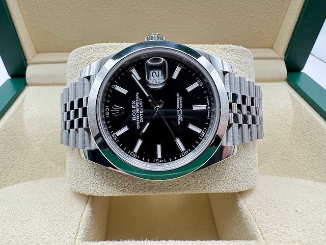 Rolex datejust 41 126300 | black dial | jubilee | unworn | 2026 - afbeelding 6 van  10