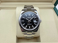 Rolex datejust 41 126300 | black dial | oyster | 2026 | unworn - afbeelding 7 van  12