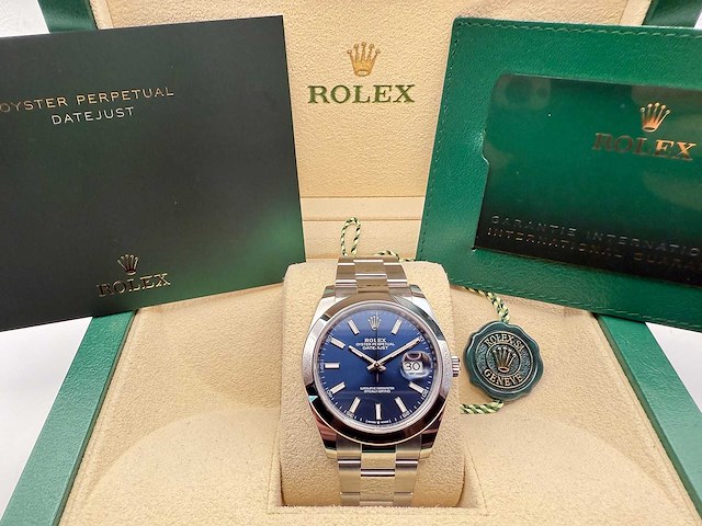 Rolex datejust 41 126300 | blue dial | oyster | unworn | 2026 - afbeelding 3 van  12