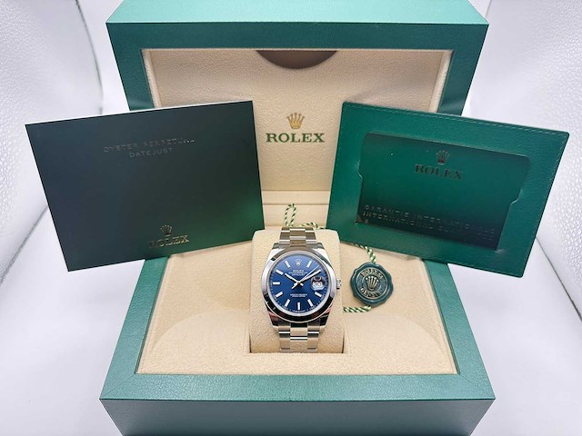 Rolex datejust 41 126300 | blue dial | oyster | unworn | 2026 - afbeelding 4 van  12