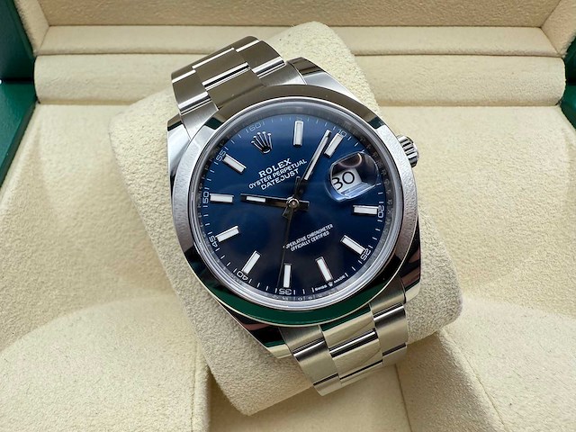 Rolex datejust 41 126300 | blue dial | oyster | unworn | 2026 - afbeelding 5 van  12