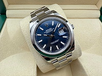 Rolex datejust 41 126300 | blue dial | oyster | unworn | 2026 - afbeelding 5 van  12