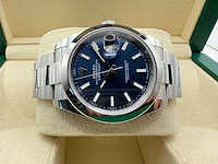 Rolex datejust 41 126300 | blue dial | oyster | unworn | 2026 - afbeelding 7 van  12