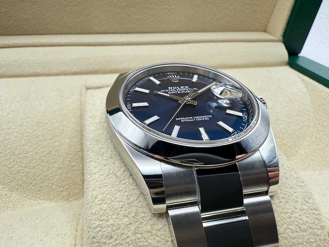 Rolex datejust 41 126300 | blue dial | oyster | unworn | 2026 - afbeelding 10 van  12