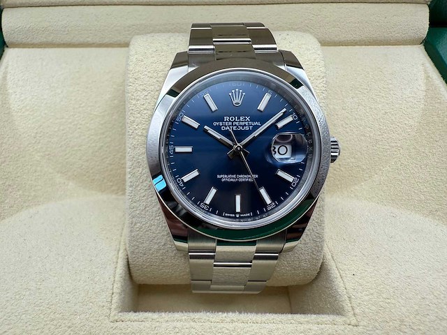 Rolex datejust 41 126300 | blue dial | oyster | unworn | 2026 - afbeelding 1 van  12