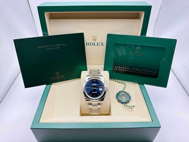 Rolex datejust 41 126300 | blue roman dial | unworn | 2026 - afbeelding 3 van  11
