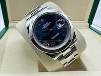 Rolex datejust 41 126300 | blue roman dial | unworn | 2026 - afbeelding 4 van  11