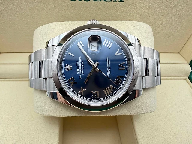 Rolex datejust 41 126300 | blue roman dial | unworn | 2026 - afbeelding 6 van  11