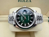 Rolex datejust 41 126300 | green ombre dial | jubilee | unworn | 2026 - afbeelding 9 van  12