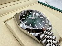 Rolex datejust 41 126300 | green ombre dial | jubilee | unworn | 2026 - afbeelding 11 van  12