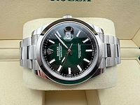 Rolex datejust 41 126300 | green ombre dial | unworn | 2026 - afbeelding 6 van  11