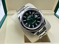 Rolex datejust 41 126300 | green ombre dial | unworn | 2026 - afbeelding 4 van  11