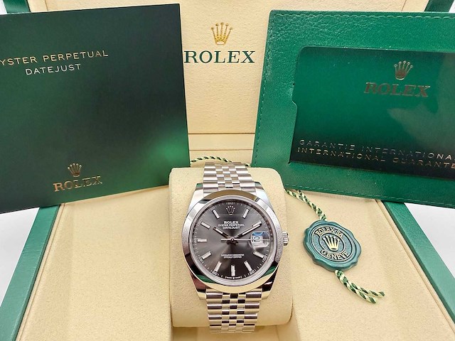 Rolex datejust 41 | 126300 | jubilee | 2025 | full set - afbeelding 3 van  12