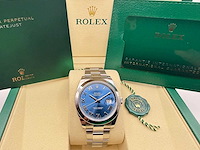 Rolex datejust 41 126300 | oyster | azzuro | full set - afbeelding 3 van  12
