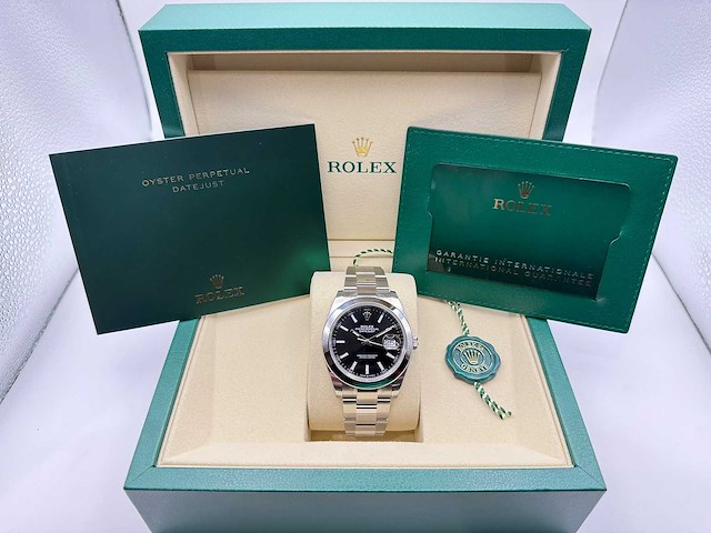 Rolex datejust 41 | 126300 | oyster | black dial | unworn - afbeelding 2 van  12