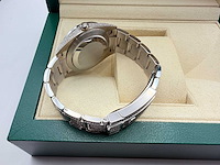 Rolex datejust 41 | 126300 | oyster | full "iced" out with natural diamonds | rainbow stick dial - afbeelding 10 van  12