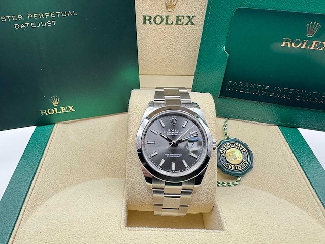 Rolex datejust 41 126300 | rhodium dial | 2025 - afbeelding 3 van  12