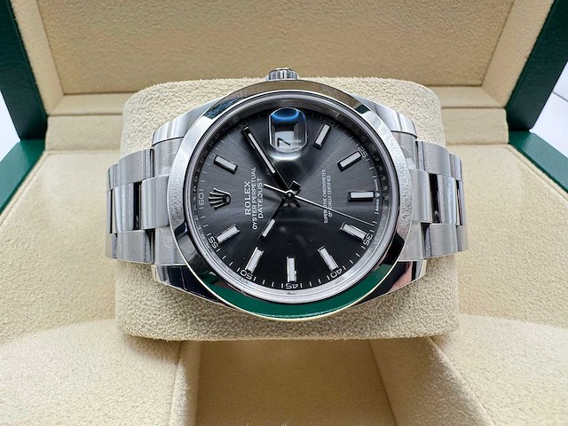 Rolex datejust 41 126300 | rhodium dial | 2025 - afbeelding 7 van  12