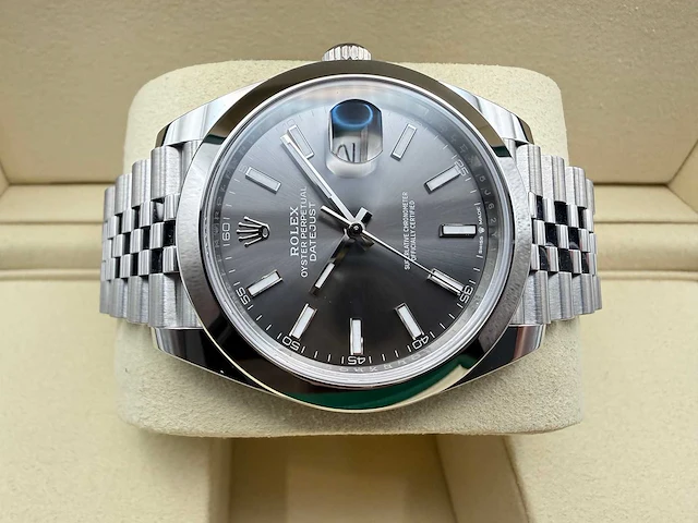 Rolex datejust 41 126300 | rhodium dial | jubilee | unworn | 2026 - afbeelding 7 van  12