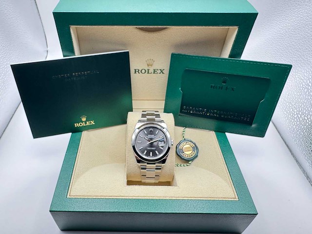 Rolex datejust 41 126300 | rhodium dial | oyster | 2026 | unworn - afbeelding 3 van  7