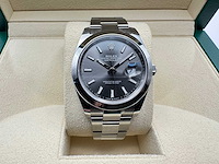 Rolex datejust 41 126300 | rhodium dial | oyster | 2026 | unworn - afbeelding 1 van  12