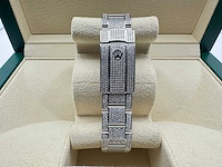 Rolex datejust 41 | 126300 | roman | full "iced" out with natural diamonds - afbeelding 8 van  13