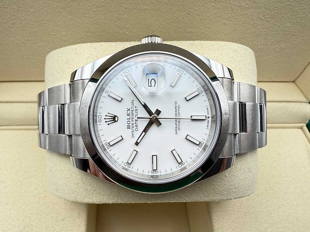 Rolex datejust 41 126300 | white dial | unworn | 2026 - afbeelding 7 van  12