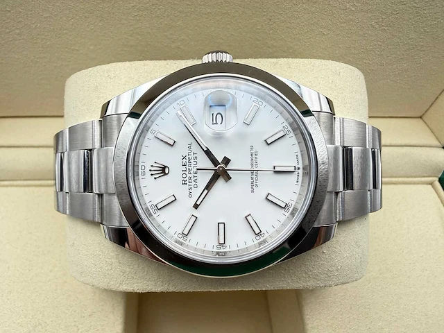 Rolex datejust 41 126300 | white dial | unworn | 2026 - afbeelding 7 van  12