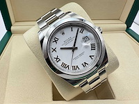Rolex datejust 41 126300 | white roman dial | unworn | 2026 - afbeelding 5 van  12