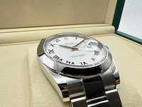 Rolex datejust 41 126300 | white roman dial | unworn | 2026 - afbeelding 10 van  12