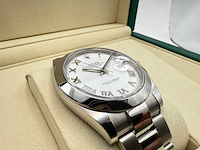 Rolex datejust 41 126300 | white roman dial | unworn | 2026 - afbeelding 11 van  12
