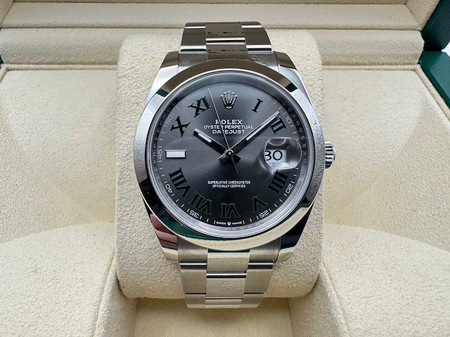 Rolex datejust 41 126300 | wimbledon | 2026 | unworn - afbeelding 1 van  5
