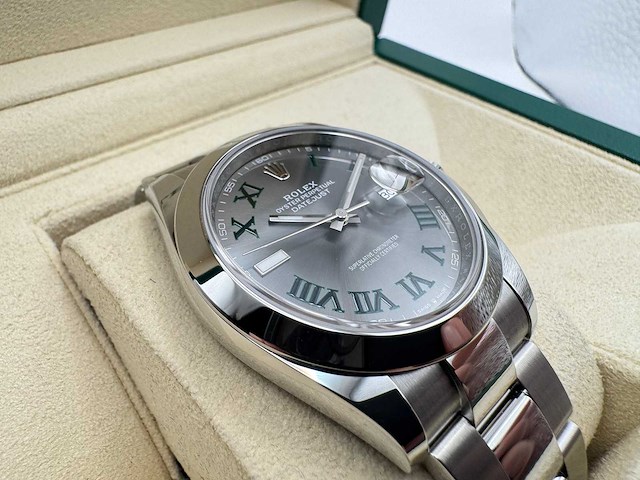 Rolex datejust 41 126300 | wimbledon | 2026 | unworn - afbeelding 5 van  5