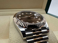 Rolex datejust 41 | 126331 | choco diamonds | 2025 - afbeelding 12 van  12