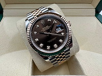 Rolex datejust 41 | 126331 | choco diamonds | 2026 | unworn - afbeelding 2 van  12