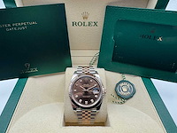 Rolex datejust 41 | 126331 | choco diamonds | jubilee | unworn - afbeelding 10 van  12