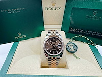 Rolex datejust 41 126331 | chocolate dial | jubilee | 2026 | unworn - afbeelding 3 van  12