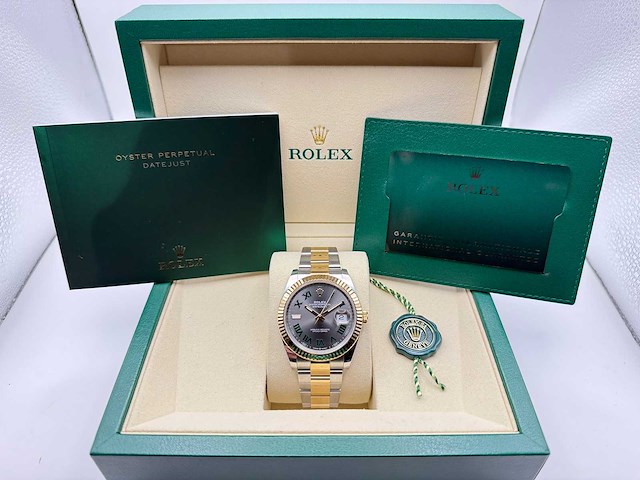 Rolex datejust 41 126333 | wimbledon dial | unworn | 2025 - afbeelding 3 van  11